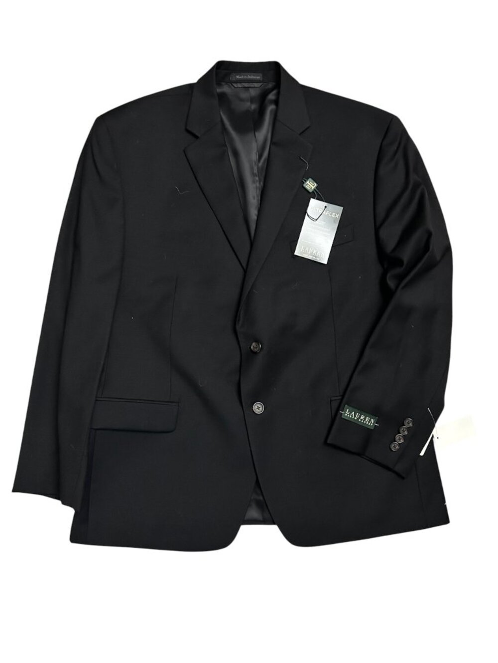 Lauren Ralph Lauren Men's Size 44S Black 100% Wool Ultraflex Blazer Jacket NWT